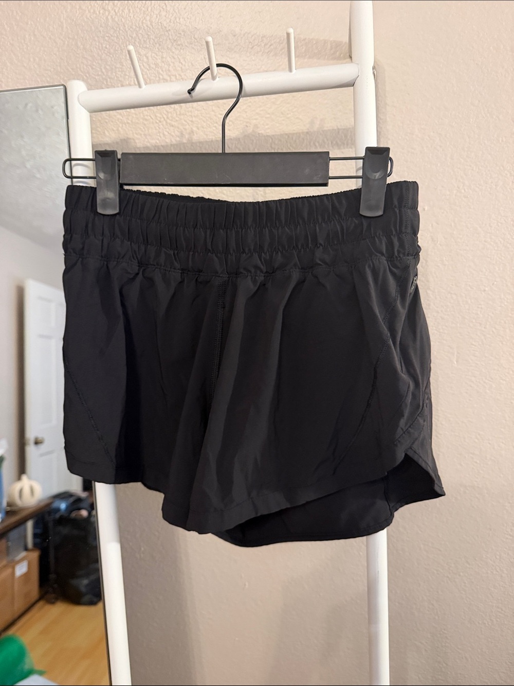 lululemon athletica Black Women's Running Shorts with Built-In Liner